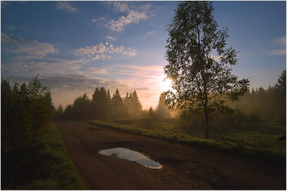 фото "след" метки: пейзаж, закат