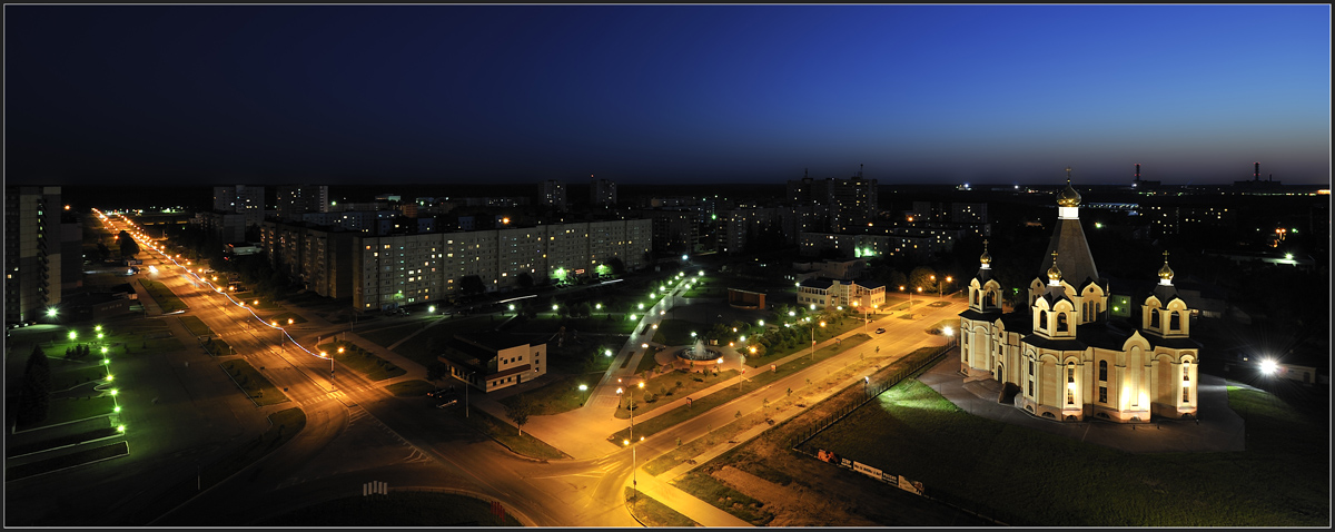 фото "Ночной Десногорск" метки: архитектура, пейзаж, ночь