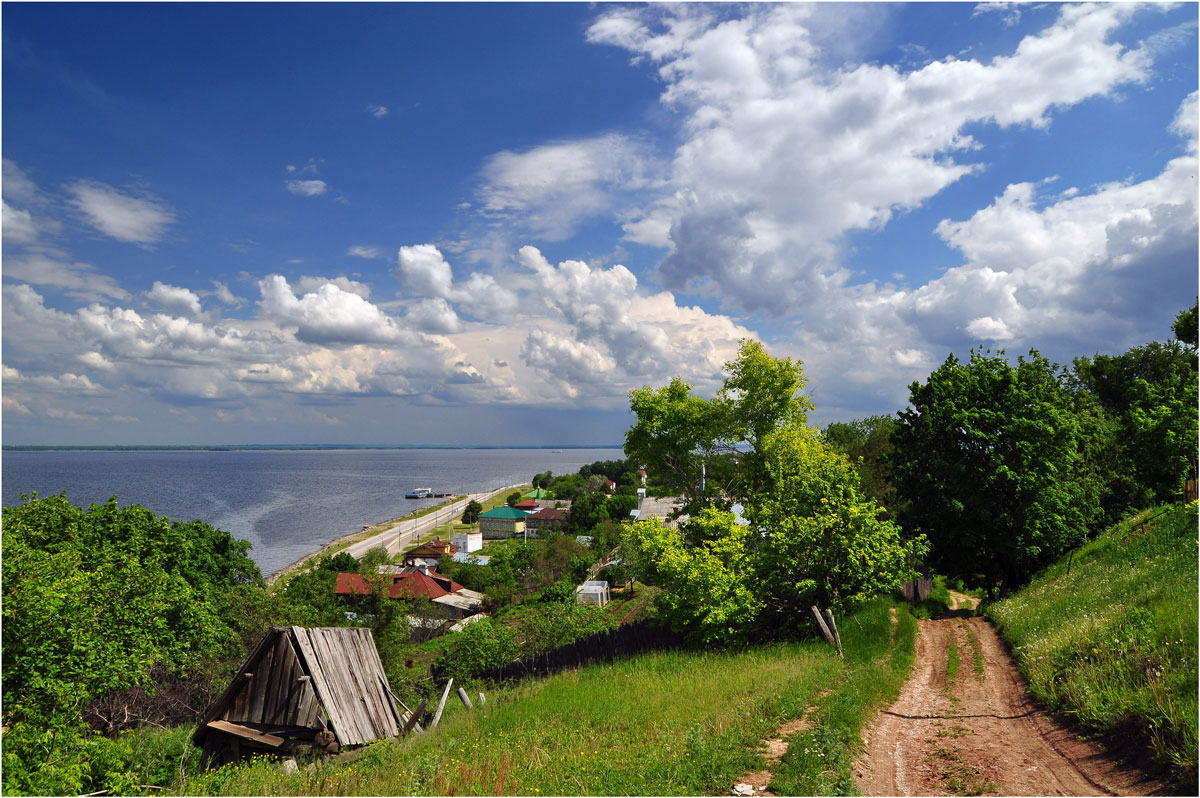 фото "Волжский городок" метки: пейзаж, лето, облака