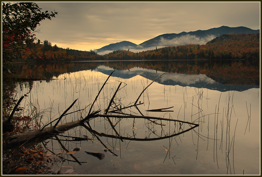 photo "Осеннее озеро.." tags: landscape, sunset, water