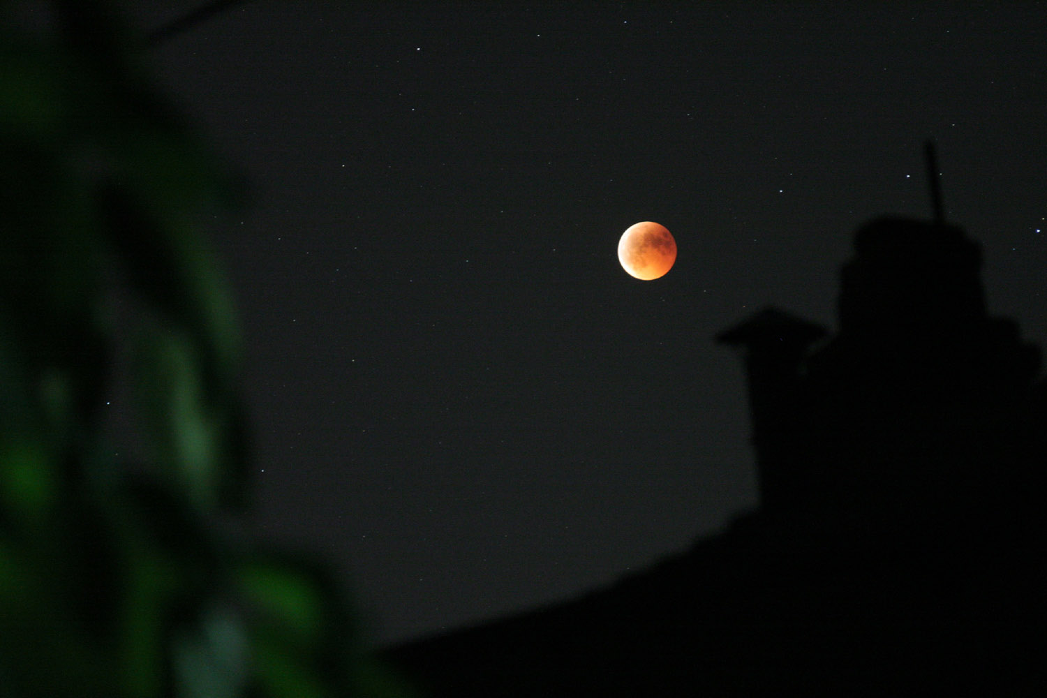 фото "Лунное затмение" метки: пейзаж, ночь