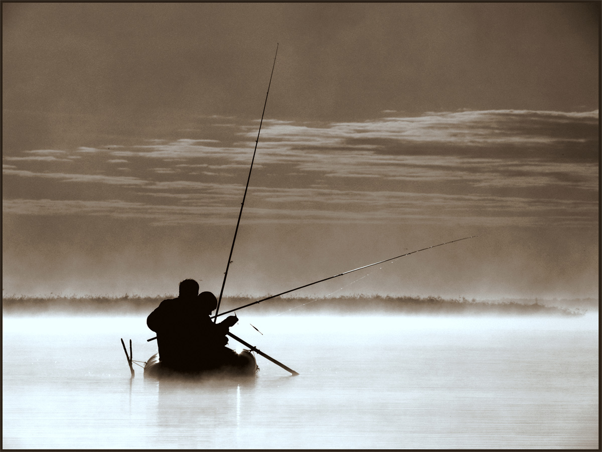 photo "About fishing ..." tags: black&white, travel, 