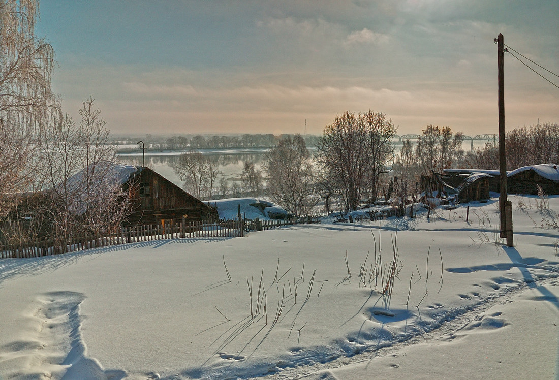 photo "Last frost" tags: landscape, sunset, winter