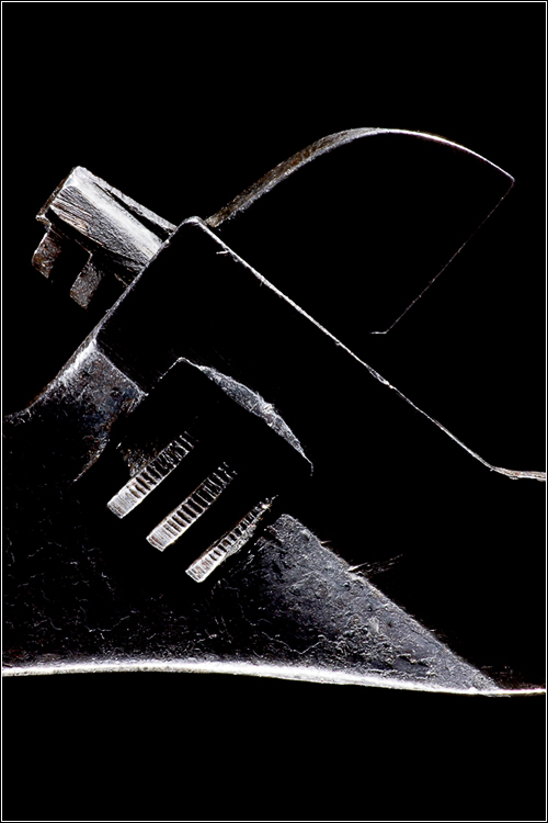 photo "Key" tags: macro and close-up, black&white, 