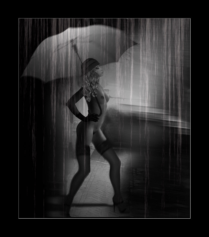photo "Under the rain..." tags: nude, humor, 