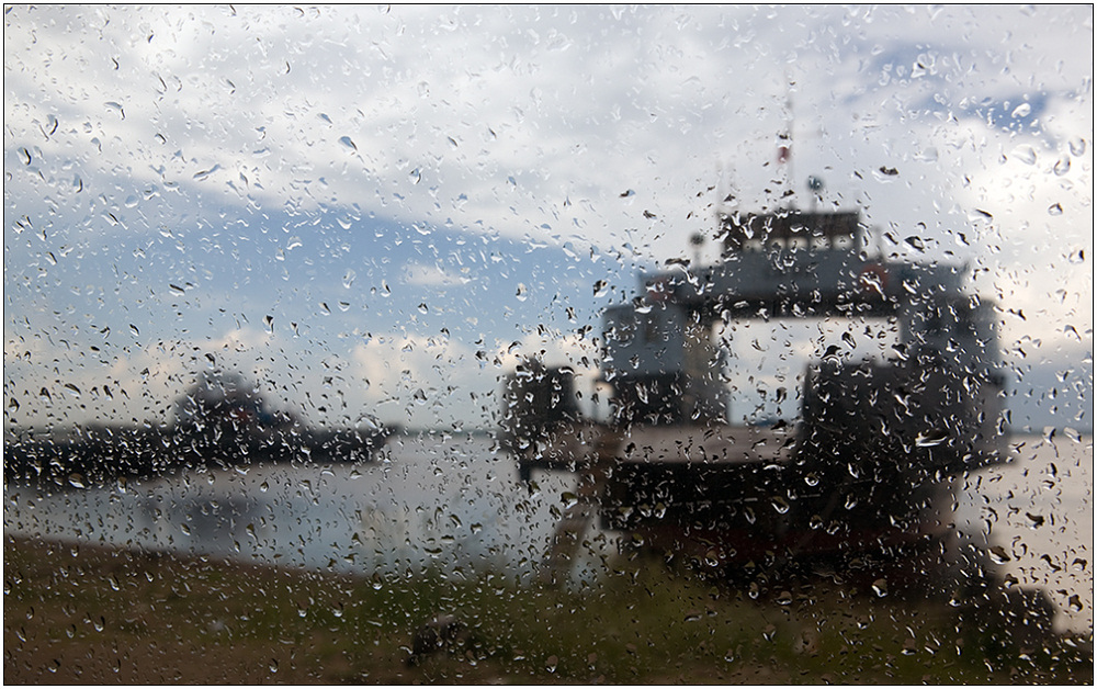 photo "Rain on a ferry" tags: travel, landscape, Europe, water