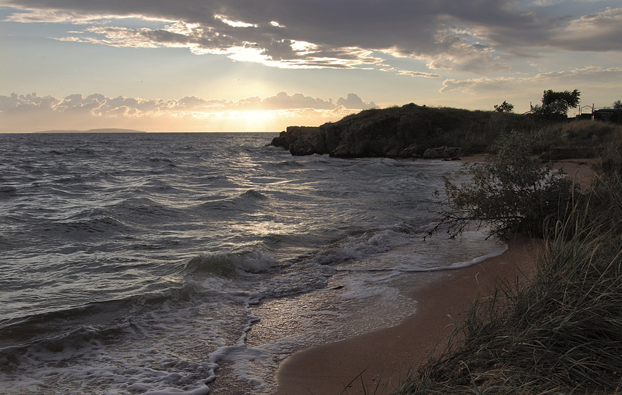 фото "Азовские закаты Крыма." метки: пейзаж, вода, лето