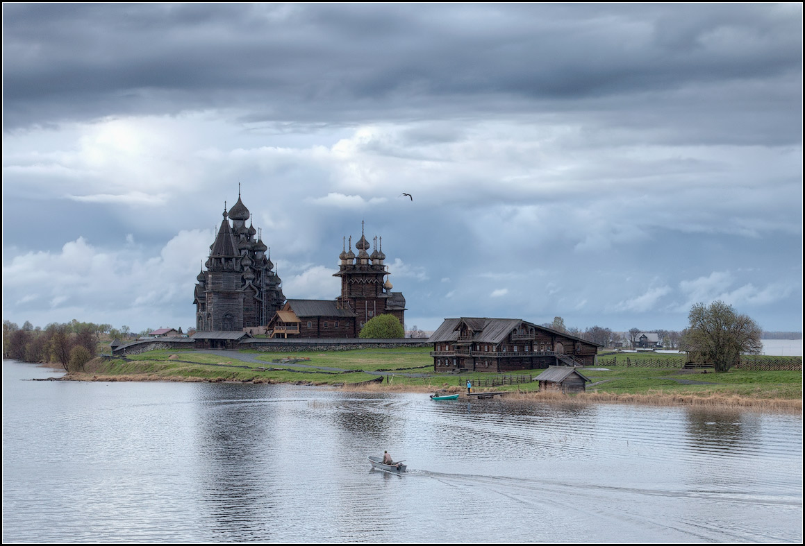 photo "wooden church. Kizhi" tags: architecture, landscape, water