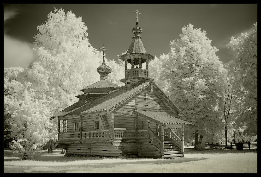 фото "Лунной зимней ночью..." метки: архитектура, пейзаж, infrared, лето