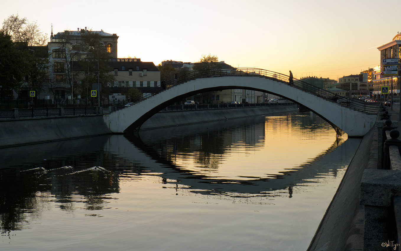 photo "bridge" tags: architecture, landscape, sunset