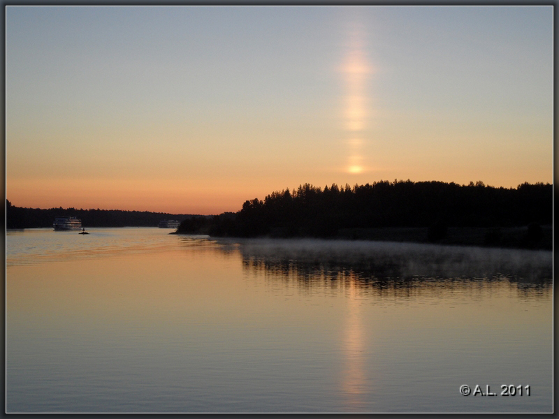 фото "Ранним утром." метки: пейзаж, вода, закат