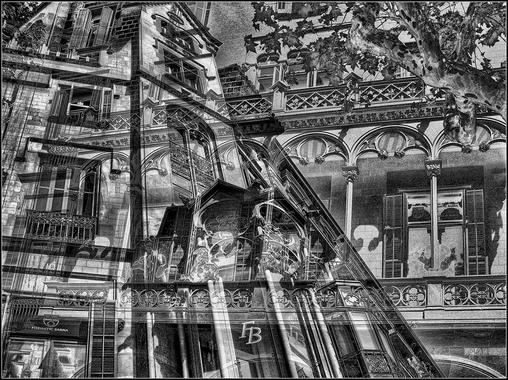 фото "кружево Барселоны" метки: город, фотомонтаж, 