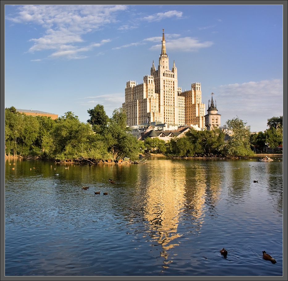 фото "***" метки: пейзаж, архитектура, город, Москва, вода, здание, отражения