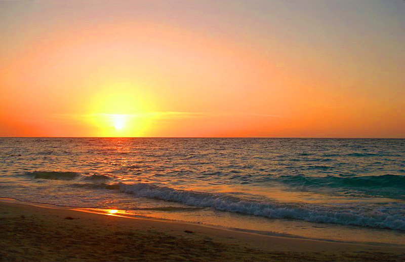 photo "Sunset on the Caribbean Sea" tags: landscape, sunset