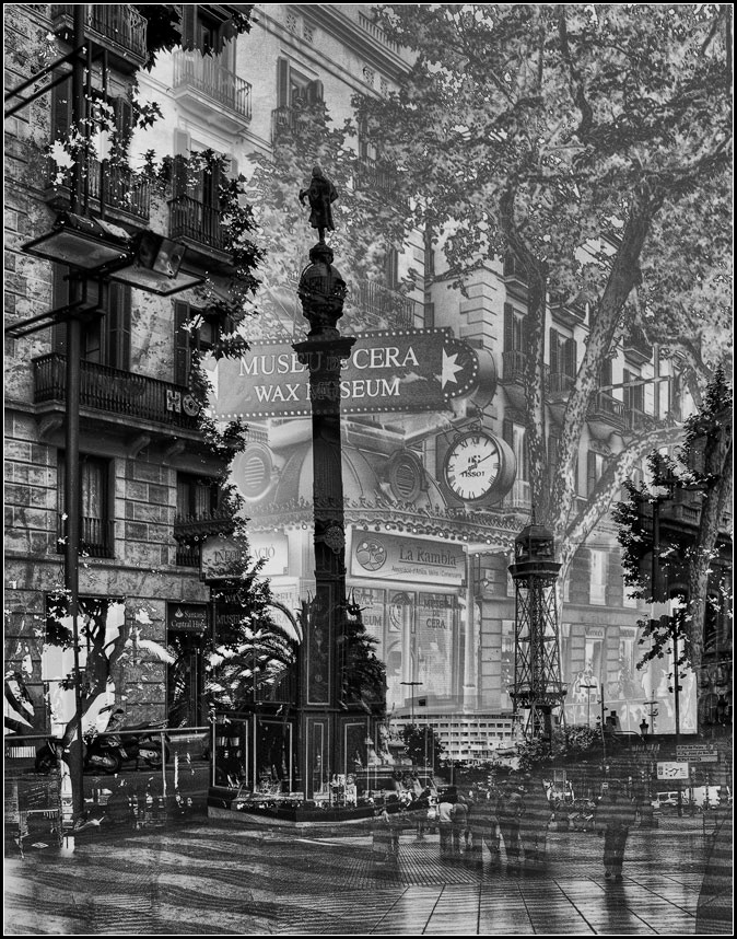 photo "Barcelona. Rambla." tags: city, digital art, 