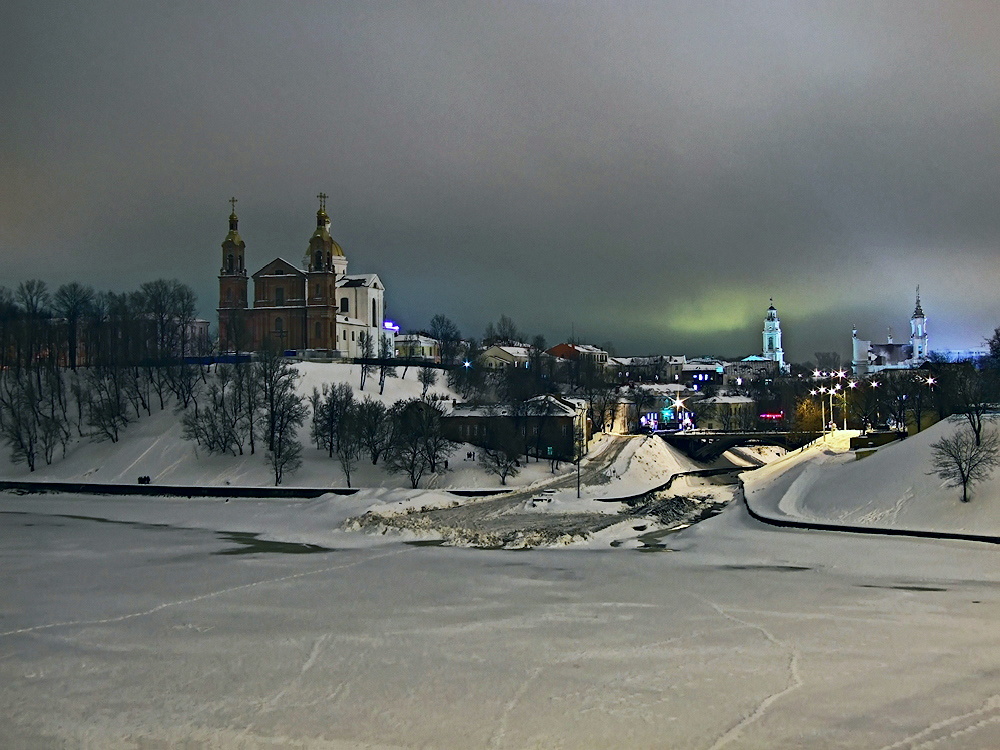 фото "Ночной Винебск" метки: пейзаж, зима
