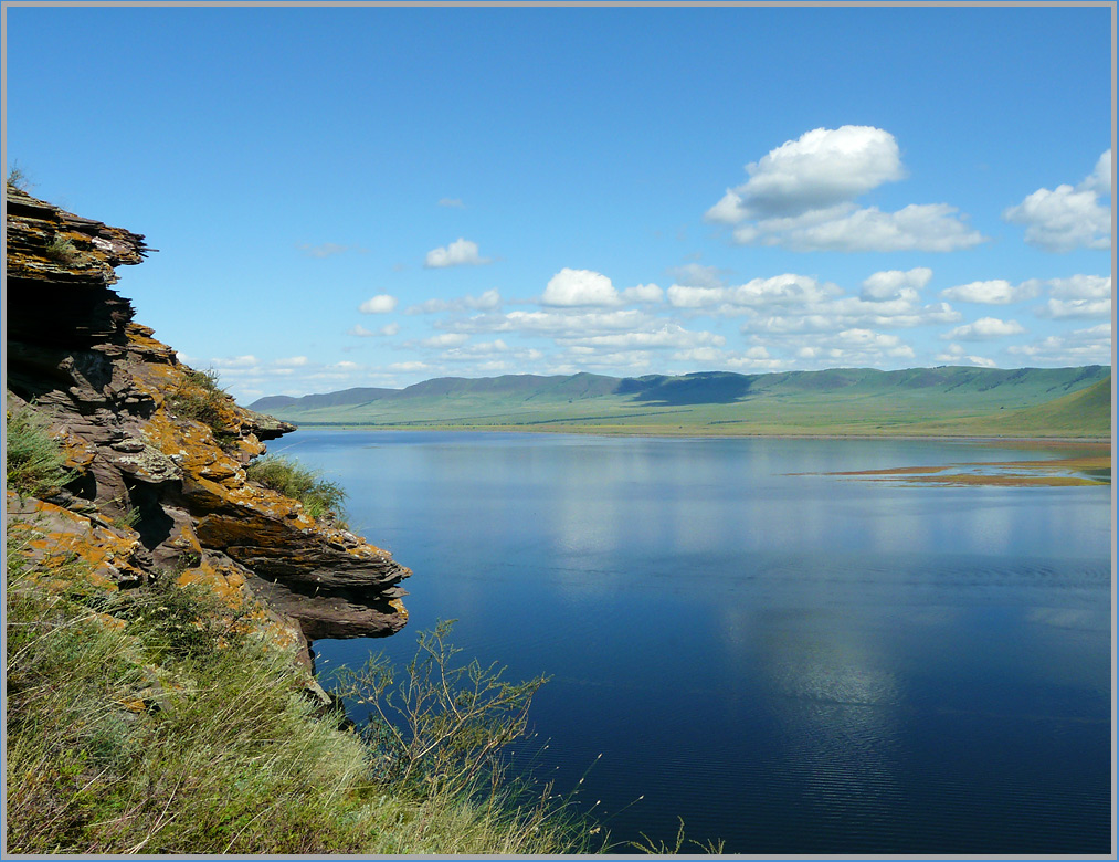 фото "хакасско-енисейский вид" метки: пейзаж, вода, горы