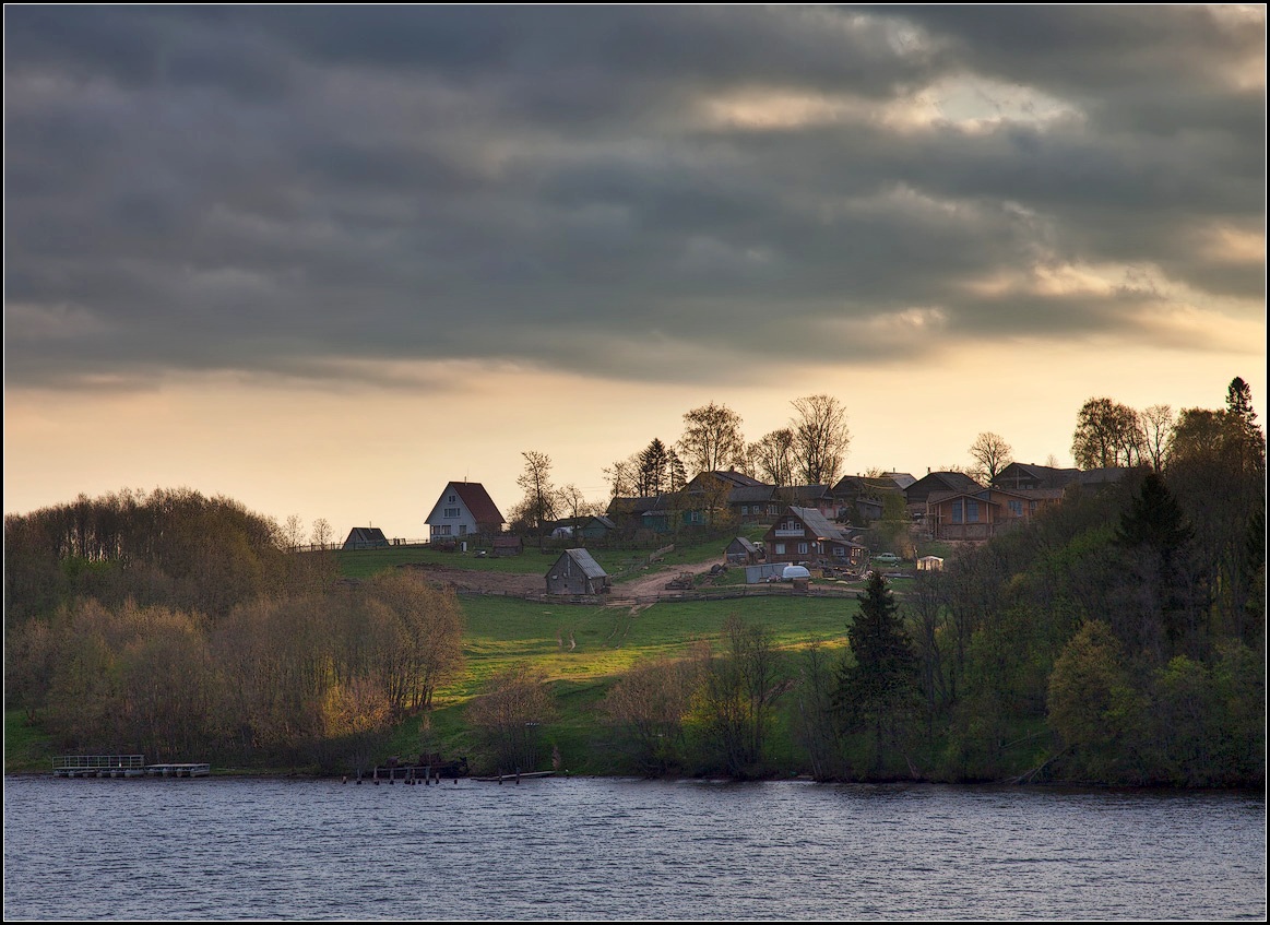 photo "village at sunset" tags: landscape, sunset
