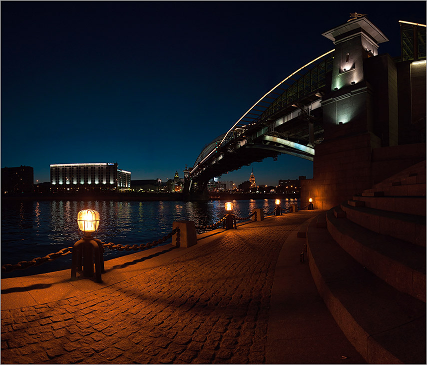 фото "Мост Богдана Хмельницкого" метки: пейзаж, ночь