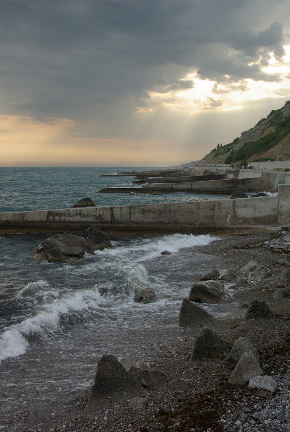 photo "Evening light" tags: landscape, water