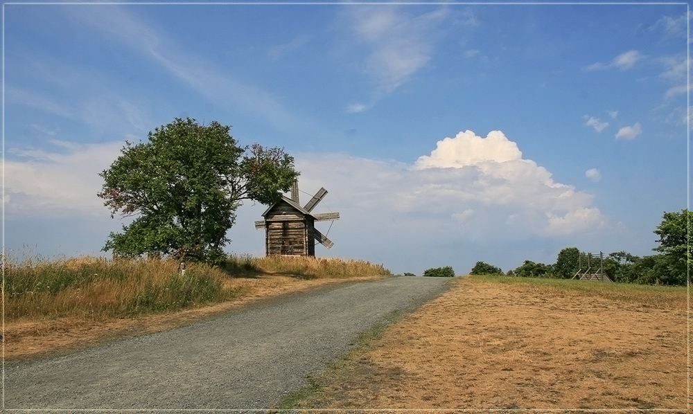 фото "Кижи. Мельница" метки: архитектура, пейзаж, лето