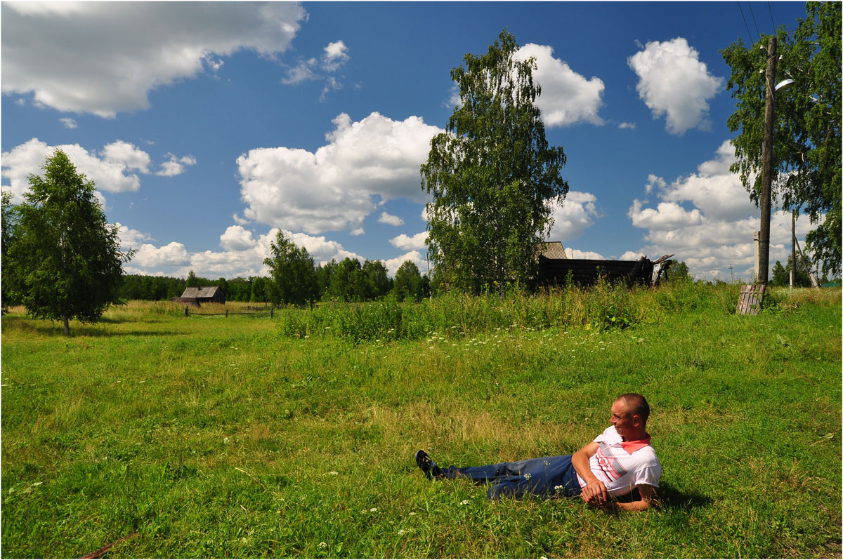 фото "Сельская жизнь" метки: пейзаж, лето, облака