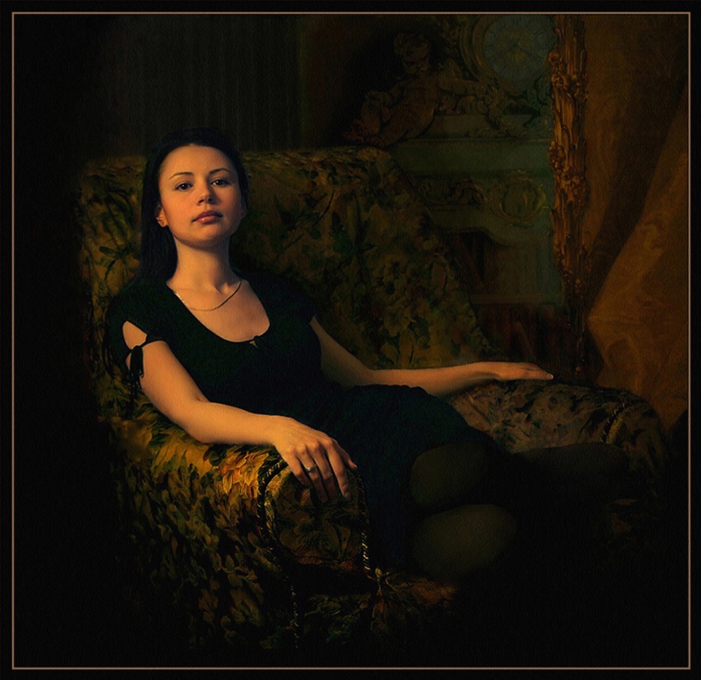 фото "Иллюзия времен - Портрет Марии Николаевны -2" метки: портрет, фотомонтаж, женщина