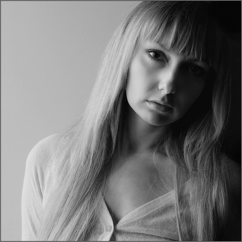 photo "Dasha" tags: portrait, black&white, woman