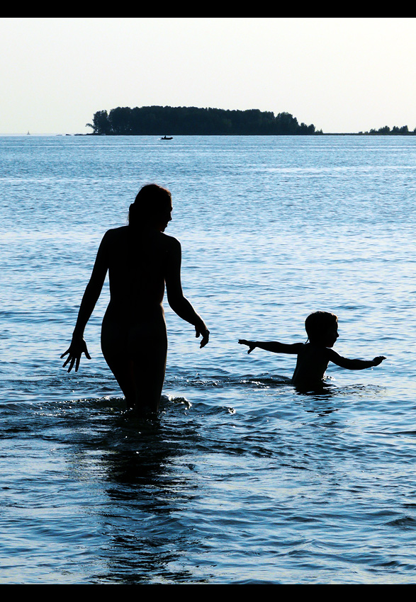 photo "beach silhouettes #2" tags: genre, reporting, 