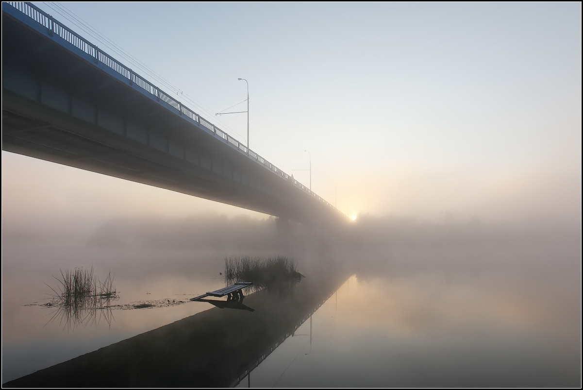 фото "туманный рассвет" метки: пейзаж, вода, закат