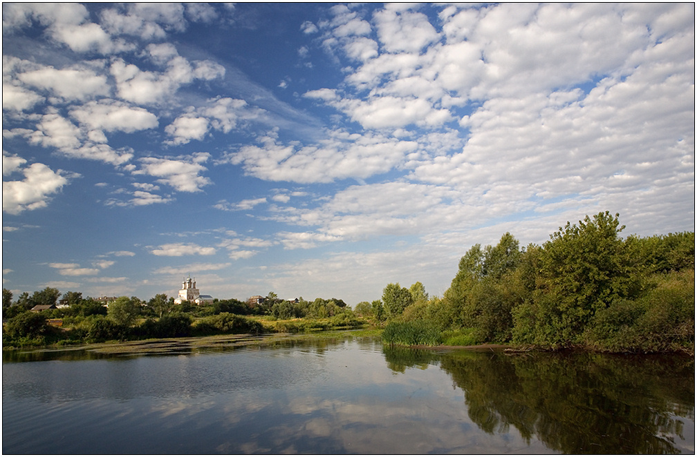 photo "Lyskovo" tags: landscape, clouds, water