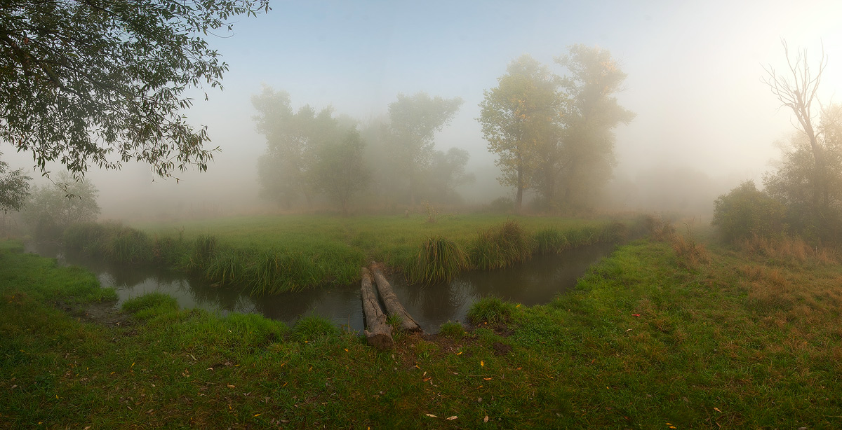 фото "Шагнуть По Мостику В Туман" метки: пейзаж, панорама, осень