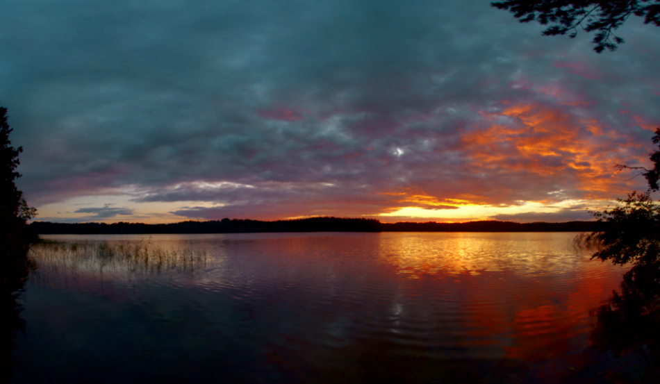 photo "Heavenly bow to the Sun" tags: panoramic, landscape, sunset