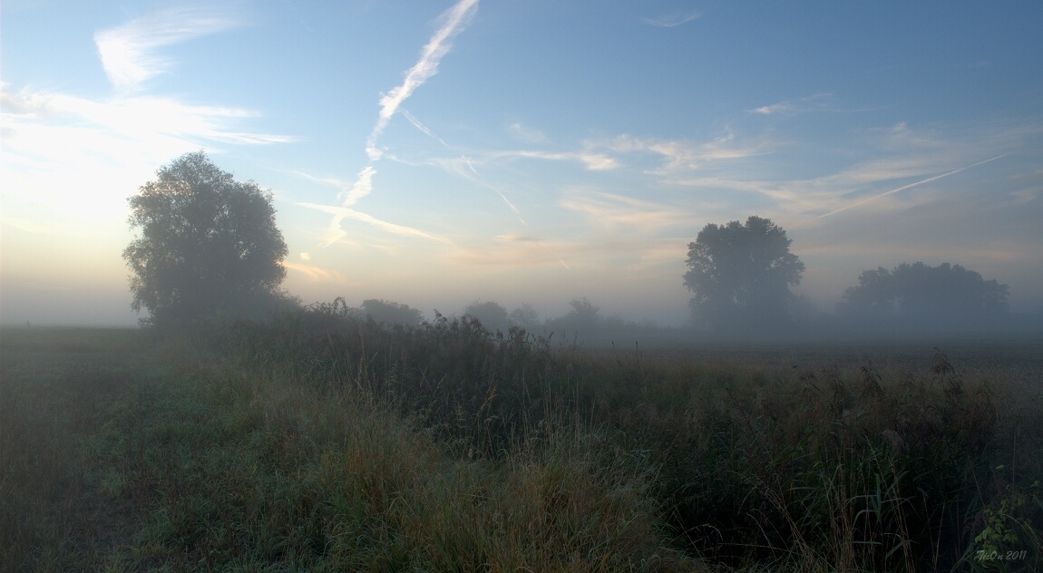 фото "The morning mist" метки: пейзаж, закат