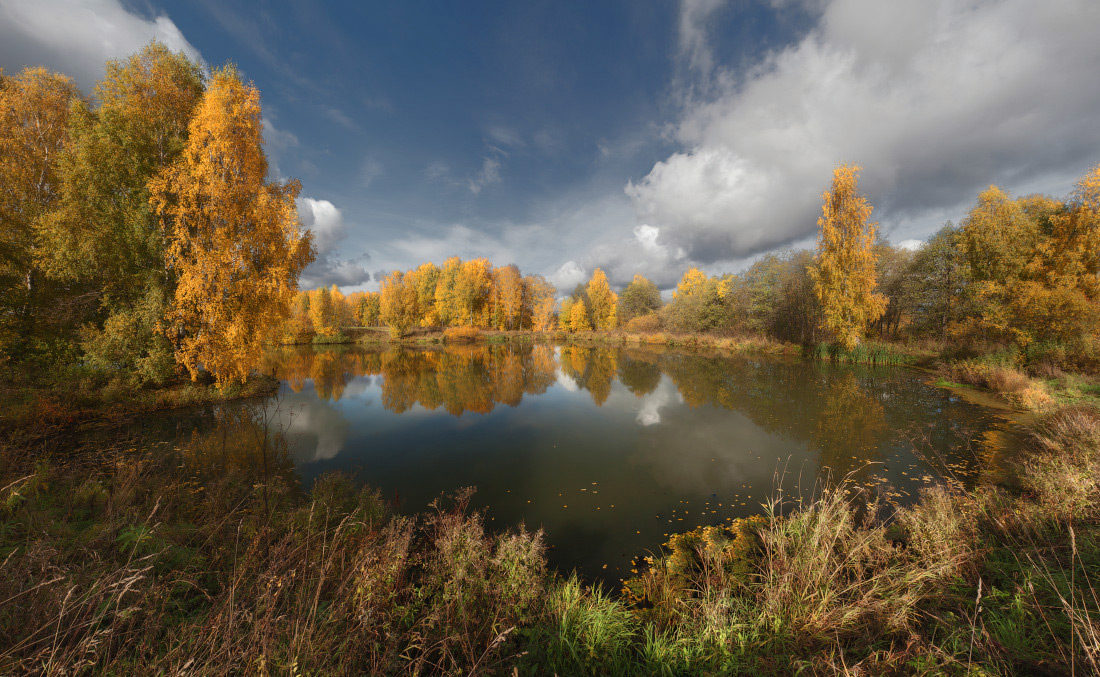 фото "Уютное осеннее озеро" метки: пейзаж, панорама, осень