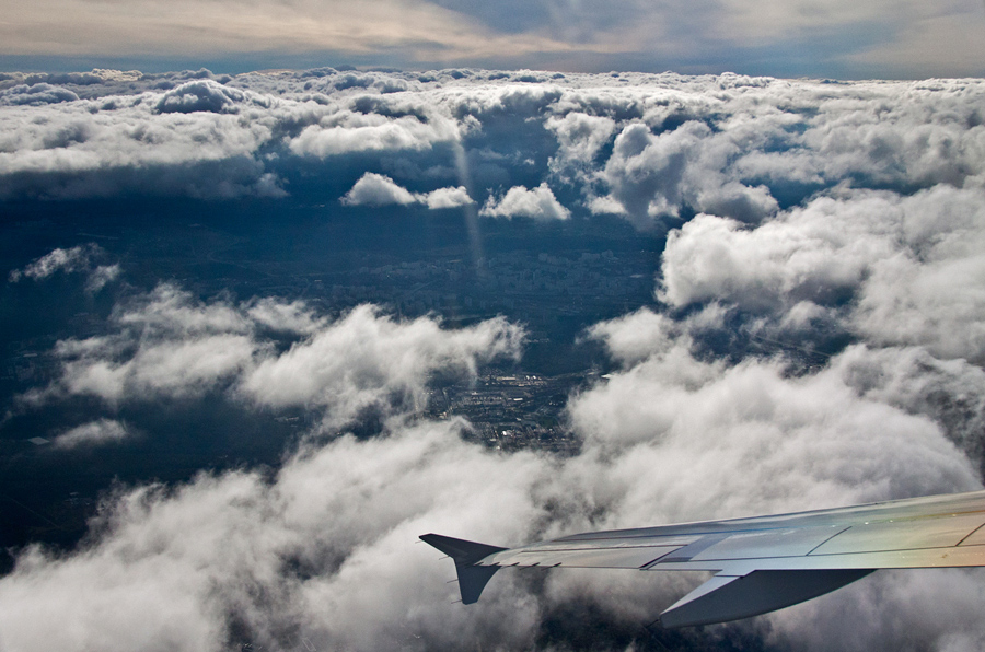 фото "Радужное крыло :)" метки: пейзаж, путешествия, Европа, облака