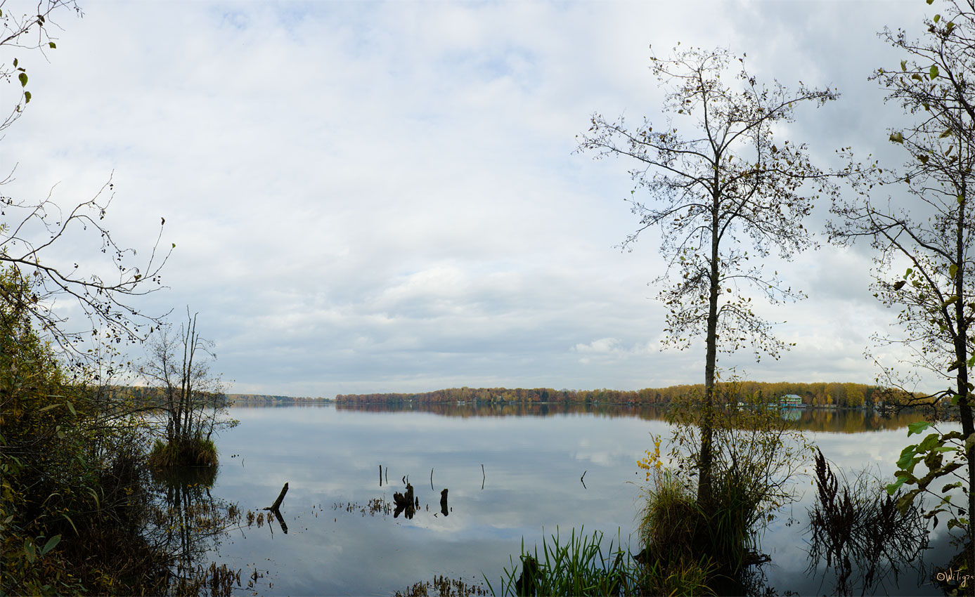 photo "Clouds in the mirror" tags: landscape, panoramic, autumn