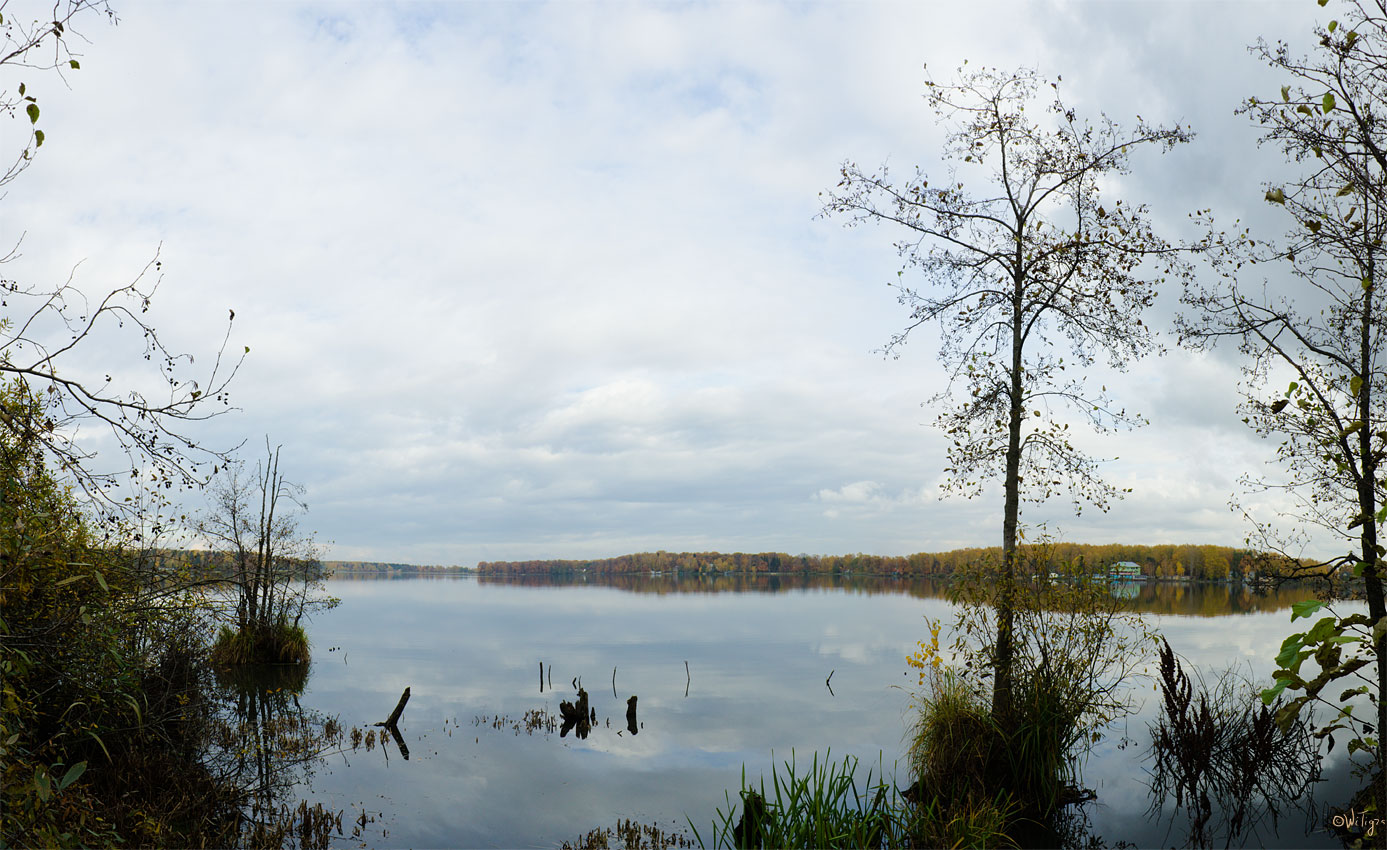 фото "Облака в зеркале" метки: пейзаж, панорама, осень