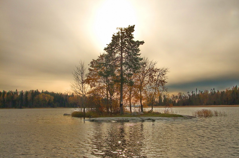 фото "Вечер на Вуоксе" метки: пейзаж, вода, осень