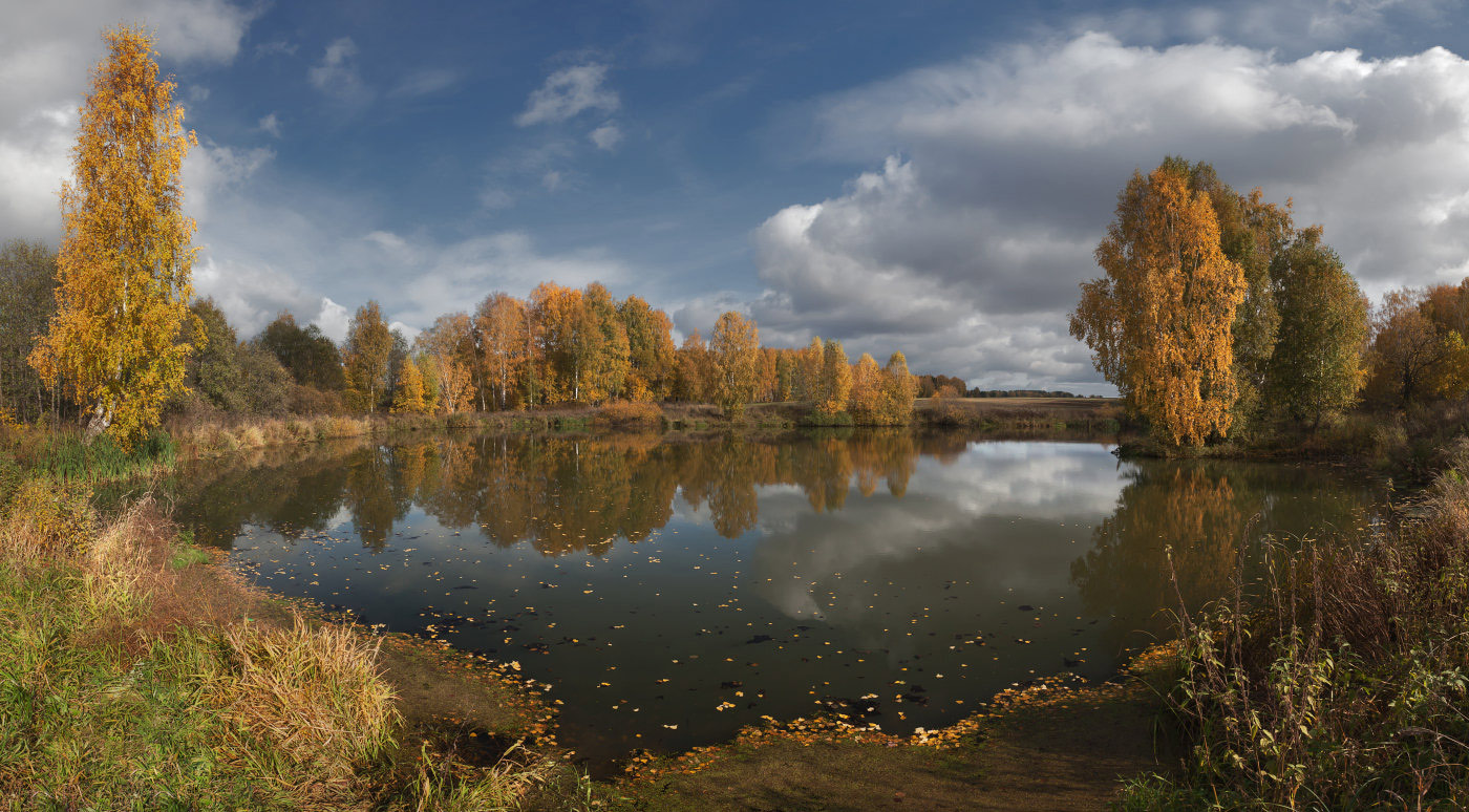 фото "Панорама осеннего озера" метки: пейзаж, панорама, осень