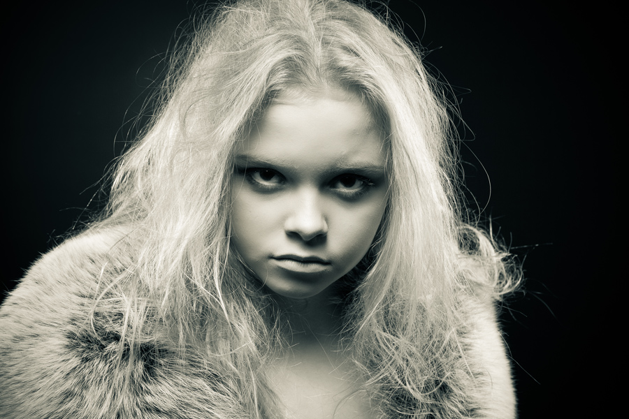 photo "Wolf" tags: portrait, black&white, children