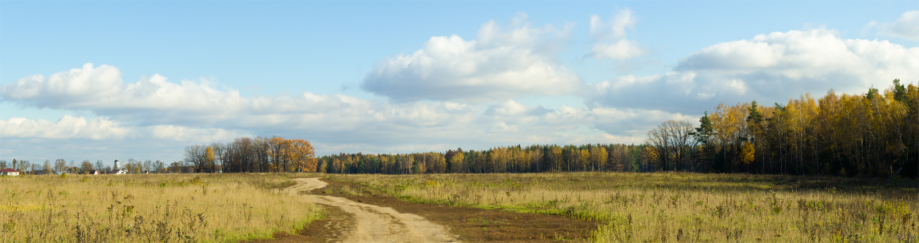 фото "Осенний пейзаж с облаками" метки: пейзаж, облака, осень