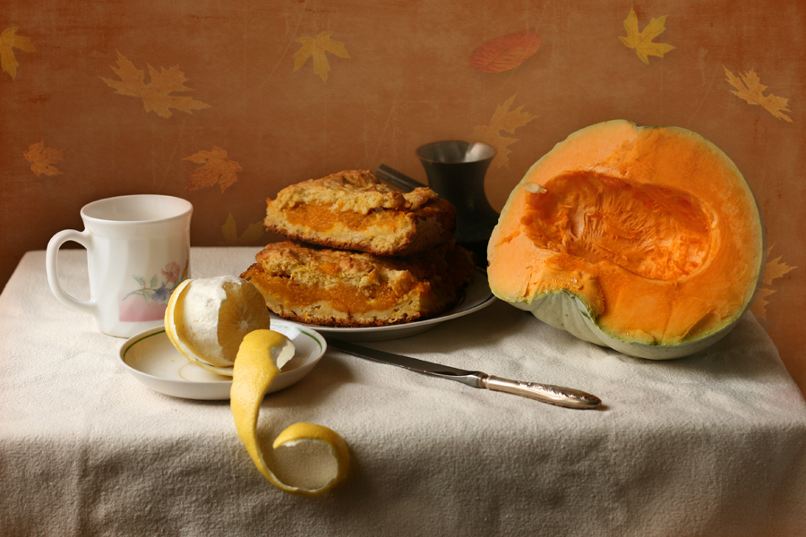 фото "Завтрак с тыквенным пирогом." метки: натюрморт, 