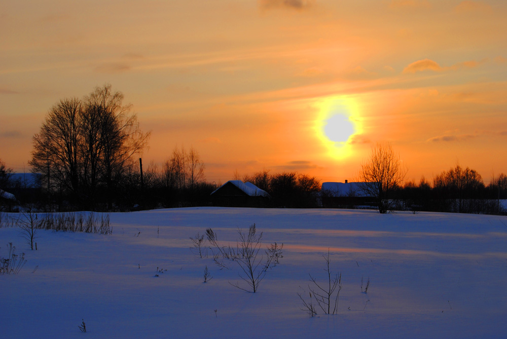 photo "***" tags: landscape, sunset, winter