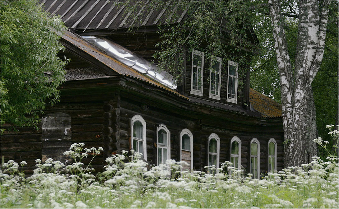 photo "Fotoduel. The House near the birch" tags: architecture, landscape, 