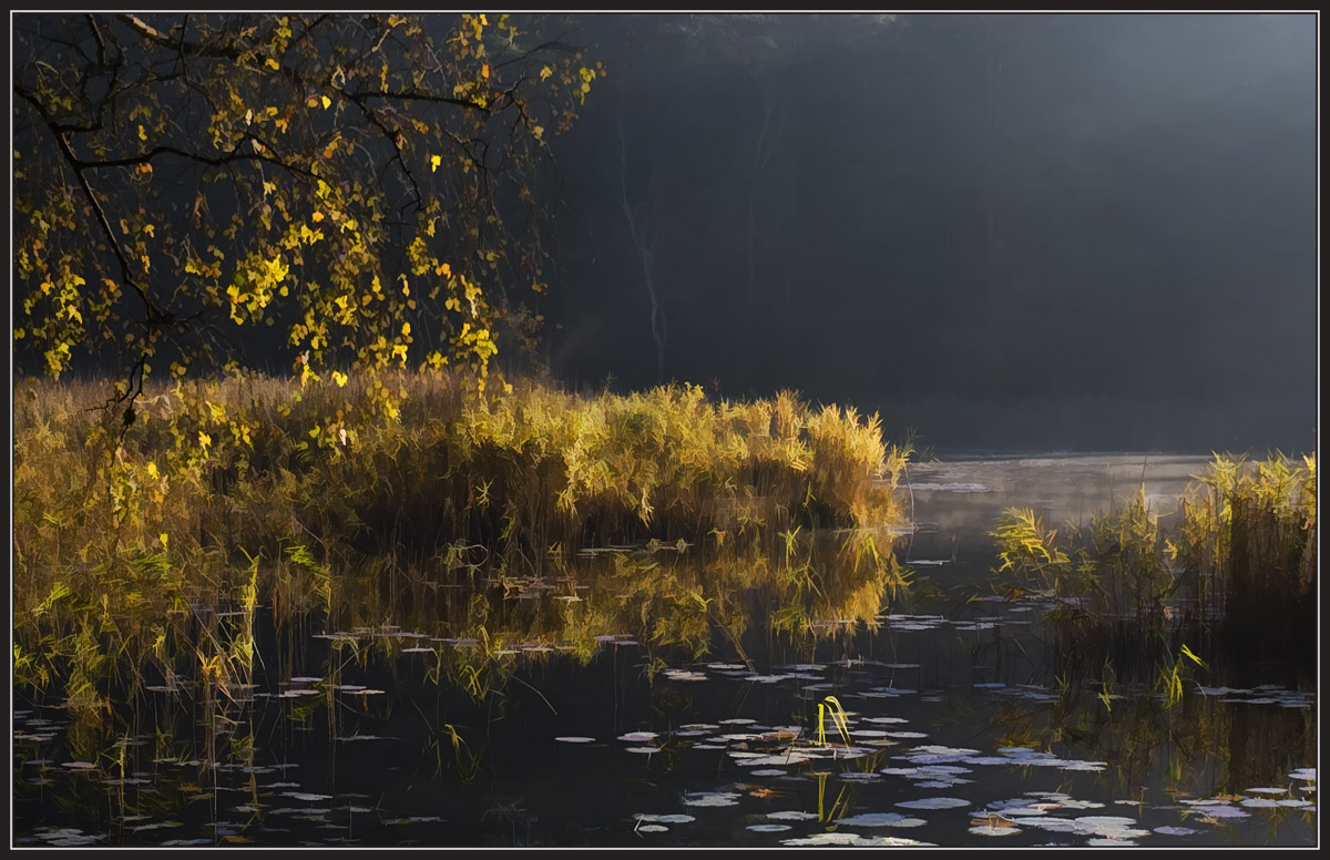 photo "Autumn on the lake" tags: landscape, digital art, autumn