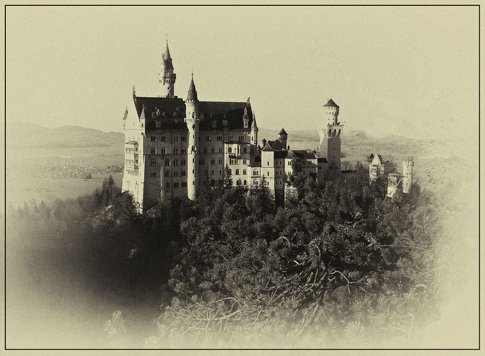 фото "замок Нойшванштайн" метки: архитектура, пейзаж, 