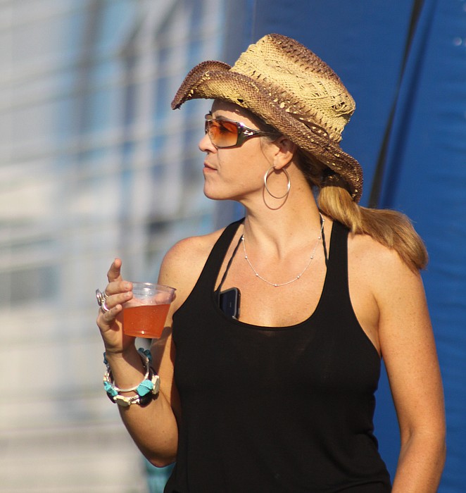 photo "Drink In Hand, Phone In...?" tags: portrait, genre, woman