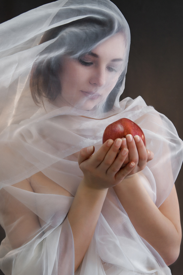 фото "про яблоко" метки: портрет, женщина