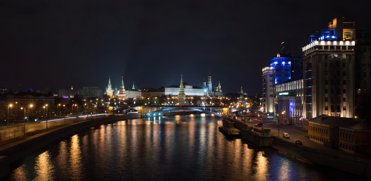 фото "Москва-река" метки: архитектура, пейзаж, ночь